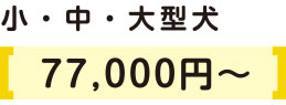 小型犬3000円